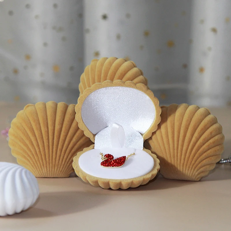 

Шкатулка для ювелирных изделий с логотипом на заказ, бархатная шкатулка для колец, подвесная шкатулка, Веерообразный маленький лебедь, барх...