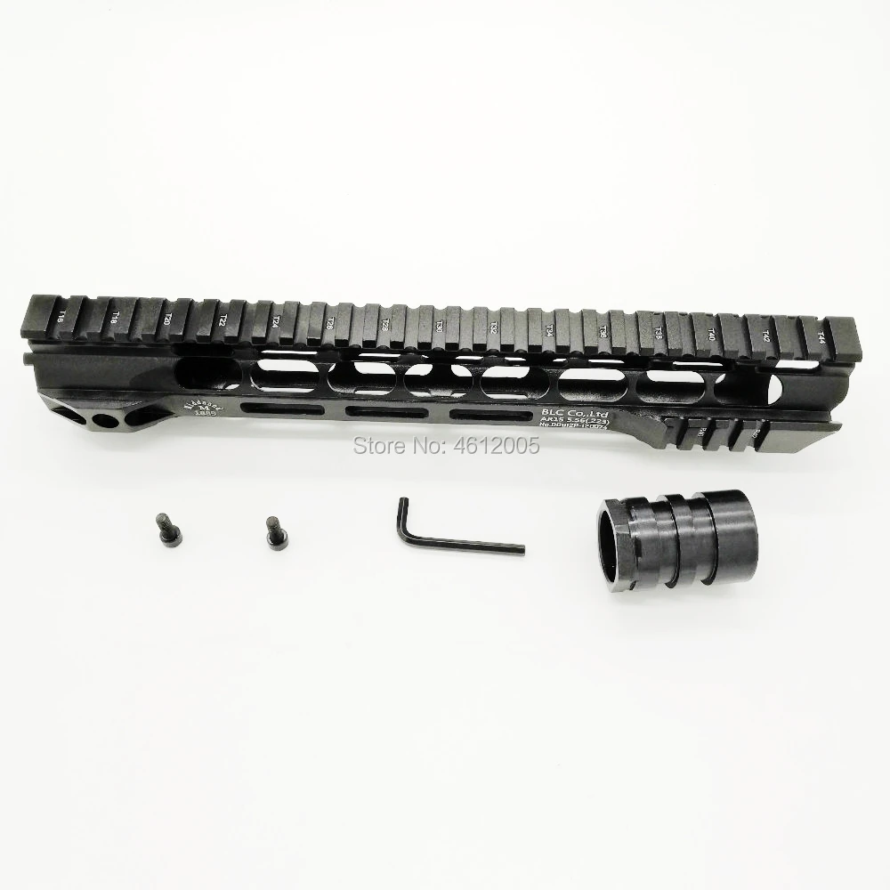 12 дюймов тактический MLOK трубчатое цевье супер тонкий ar 15 Handguard Quad Rail для M4 M16
