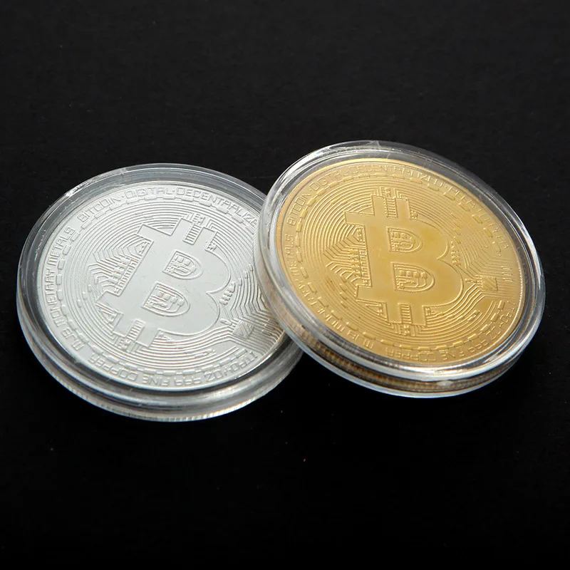1 шт. позолоченная монета Биткоин Коллекционная отличный подарок битная монета художественная коллекция физические золотые памятные монеты креативный сувенир