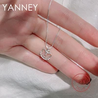 yanney silver color hollow zodiac tiger necklace fashion women girls simple birthday christmas jewelry gift