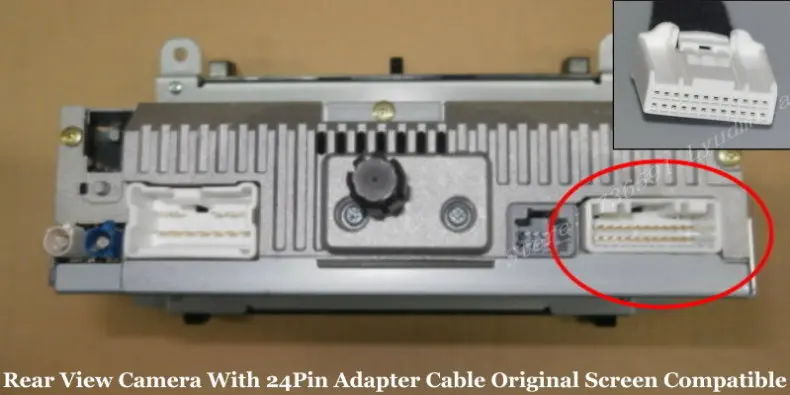 compatível câmera de visão traseira de volta para o monitor do oem