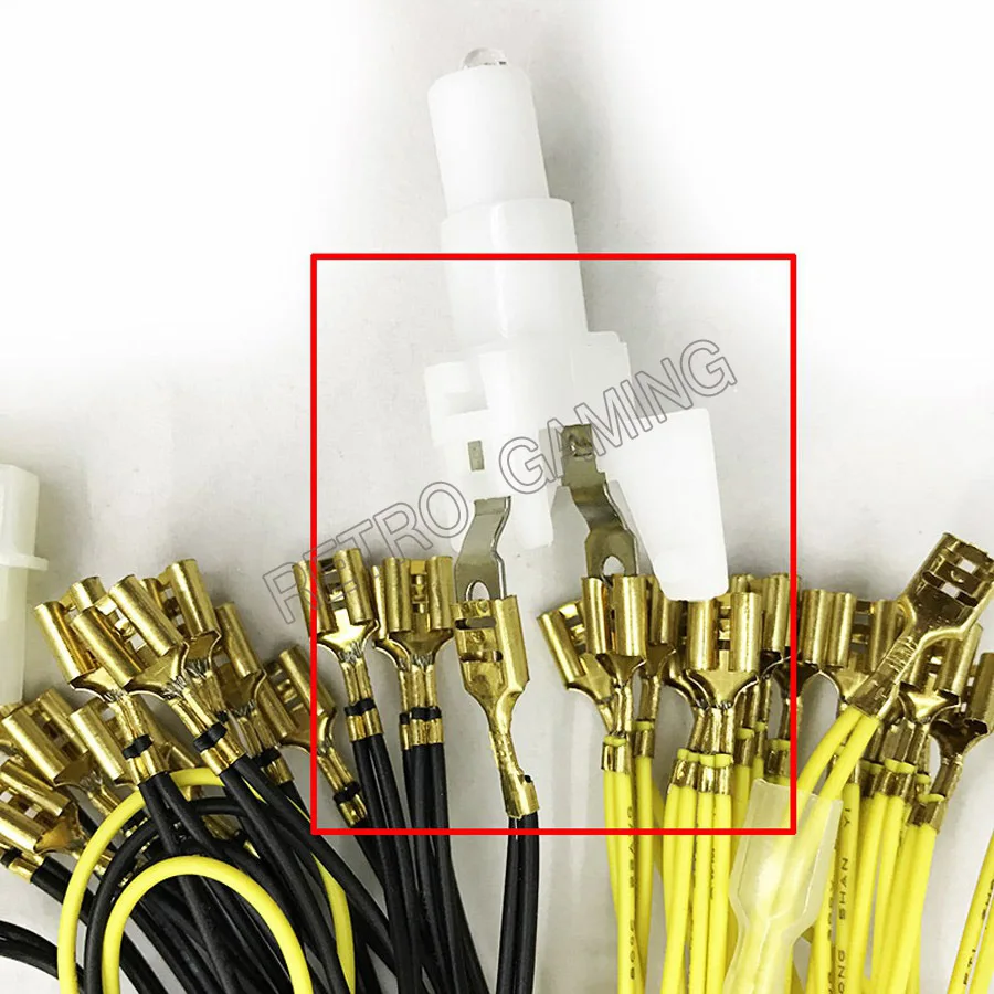 

Arcade Push Button Led Light Cable 32-6.3 Wire to Micro Switch Free Shipping