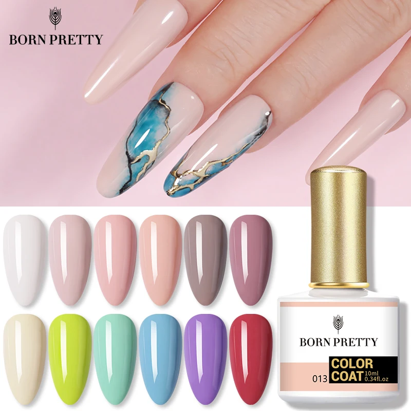 BORN PRETTY 10 мл Гель лак 60 цветов черный белый телесный розовый Полупостоянный УФ