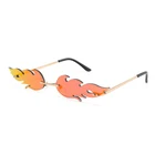 Женские солнцезащитные очки в винтажном стиле, с красными линзами, 2021