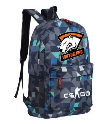 CS GO FNATIC Virtus рюкзак со змеиным узором Школьные сумки дорожные сумки на плечо сумка для ноутбука подростка USB порт рюкзак сумка - Цвет: 25