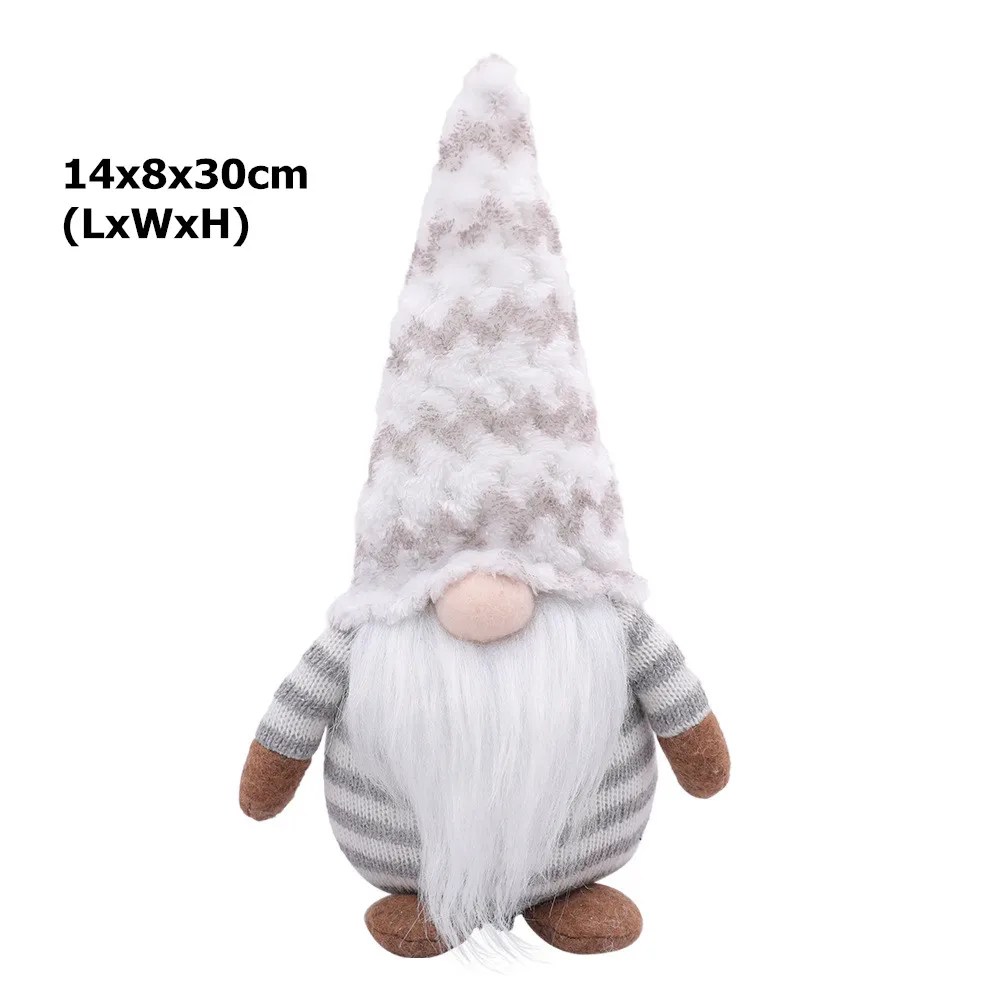 Плюшевая кукла безликая Санта гном украшения Рождественская елка подвесная