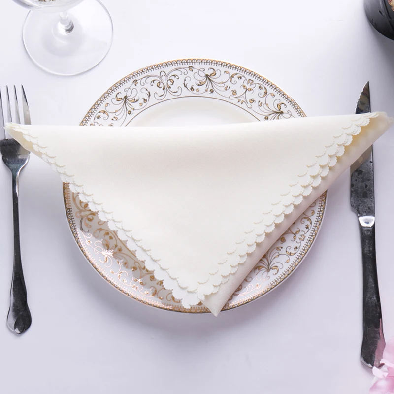 Салфетки Банкетный стол Ужин Ткань гостиницы поднос ткань платки карманные для