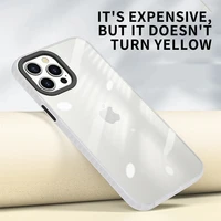 luxury shockproof carmera lens protection transparent mobile phone case for iphone 12 pro max 11 xs xr 7 8 plus cover fundas bag