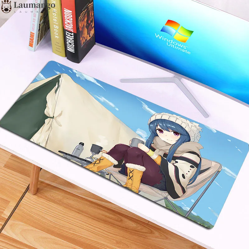 

Yuru camp Playmat Desk Keyboard Mousepad Gaming Mause Computer XXL Carpet Desk Game Mouse Pad Professional