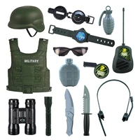 14pcs boys pretend toy tool kits army hero explore costumes role play