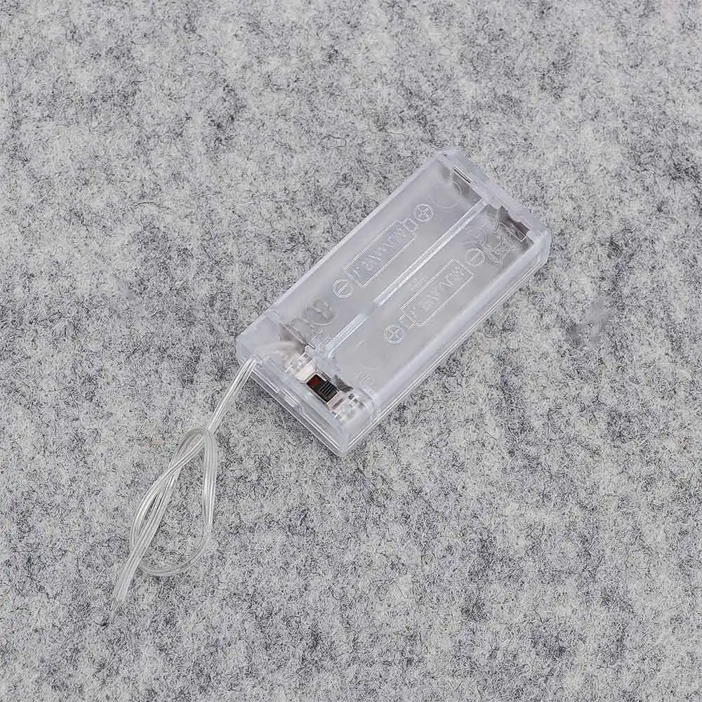 1 шт. прозрачный чехол с переключателем для аккумуляторов 2AA/3AA |