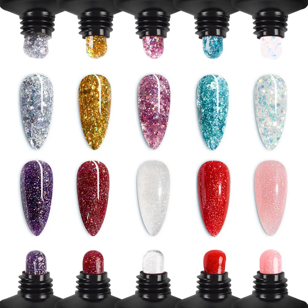 Lasting Nail Extension Gel UV Sequin Crystal Quick-drying Phototherapy For Home Art Shop Manicure Tool | Красота и здоровье
