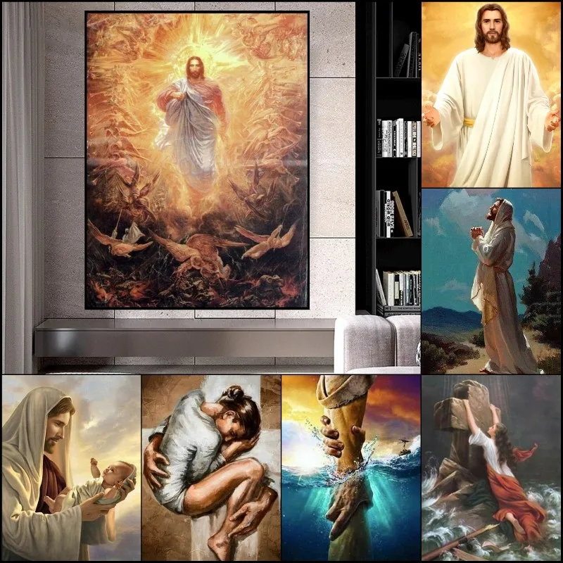 Алмазная живопись на религиозную тему 5D сделай сам квадратная вышивка крестиком