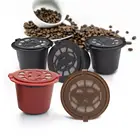 Многоразовая перезаправляемая кофейная капсула, фильтр для кофе, капсульные фильтры для Nespresso с ложка-кисточка, кофейная посуда в подарок