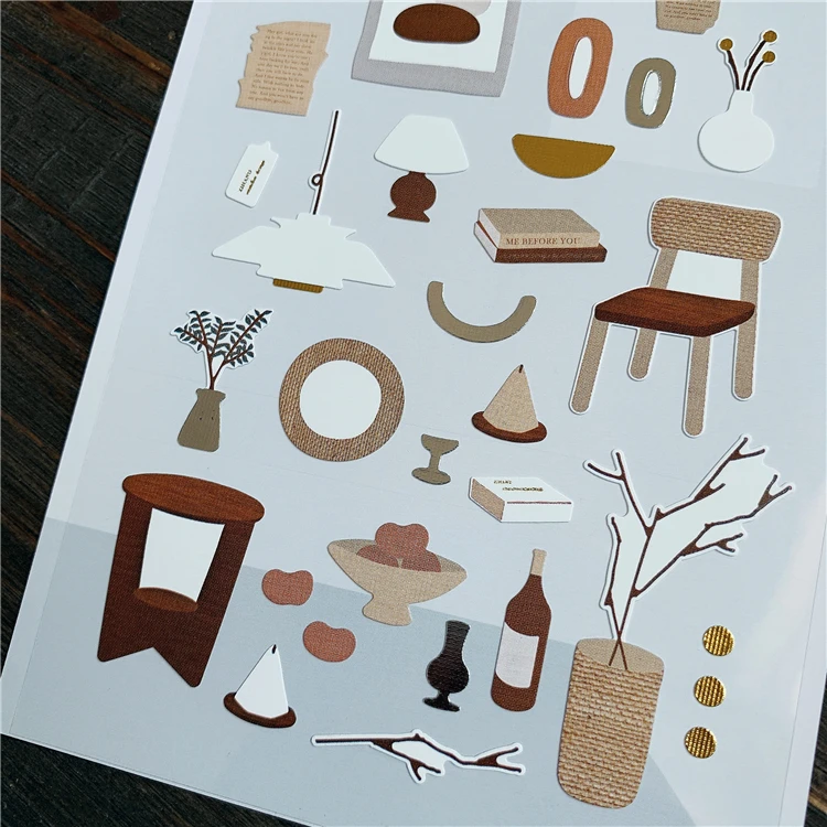 Корейский материал ins стиль дневник домашние японские бумажные наклейки diy