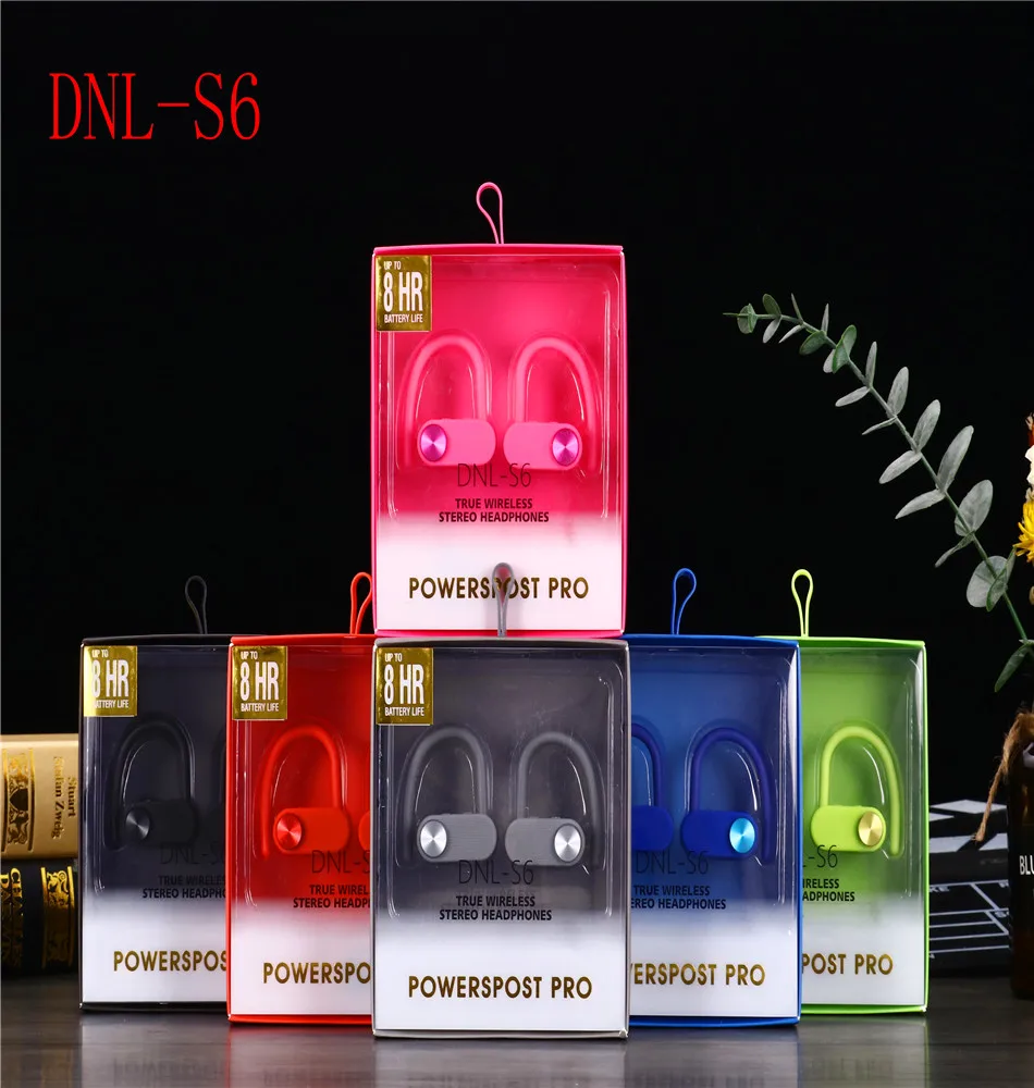 TWS DNL S6 Bluetooth настоящие беспроводные наушники 5D стерео мини водонепроницаемые для