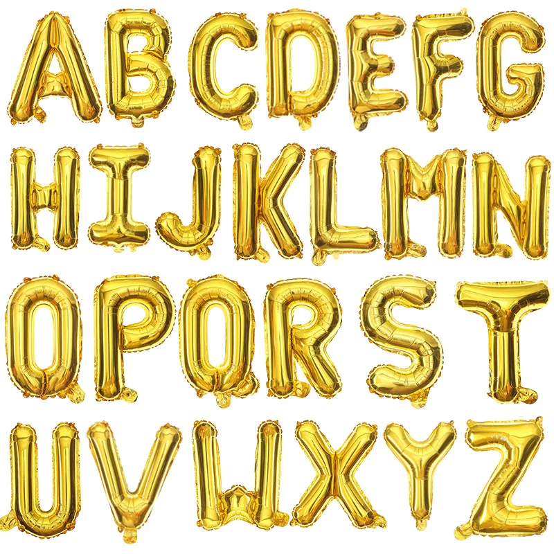 Шарики в виде букв алфавита для вечеринки честь Дня Рождения 16 дюймов | Дом и сад