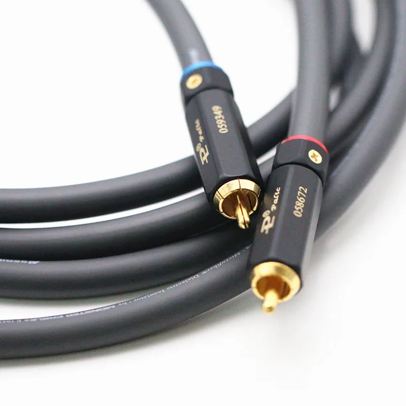 Монокристаллический медный усилитель звука Monster M850sw OCC fever, аудиокабель RCA, усилитель сигнала CD, кабель с двойным лотосом