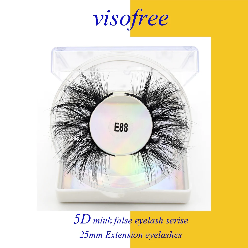 Visofree 5D норковые ресницы 25 мм натуральные длинные драматический объем ресниц