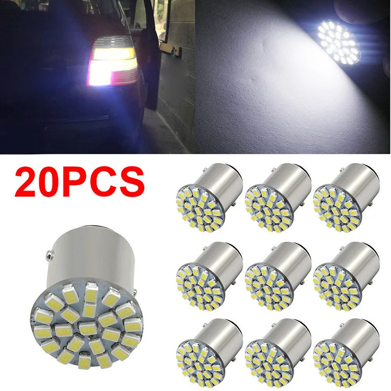 

20 шт BA15S 1156 3014 22SMD светодиодный поворотник обратный светодиодный светильник лампы