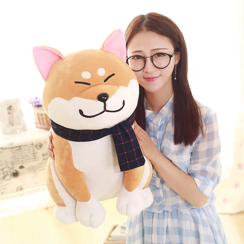 Симпатичные красивые плюшевые игрушки Akita в новом стиле удобная мягкая подушка