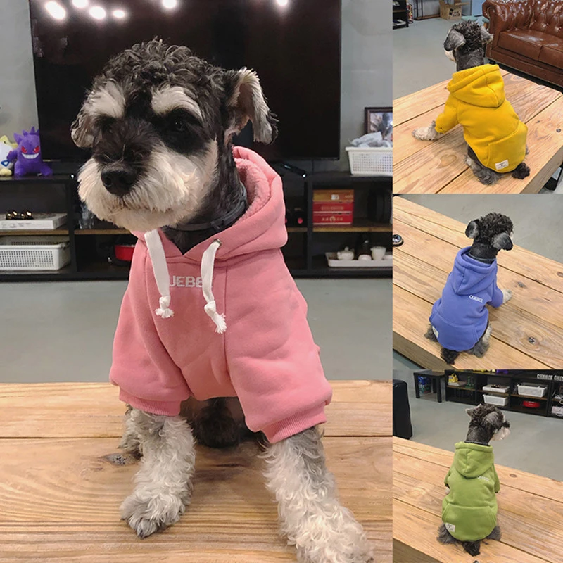Толстовка с капюшоном для собак Pomeranian Schnauzer одежда мопса французский бульдог