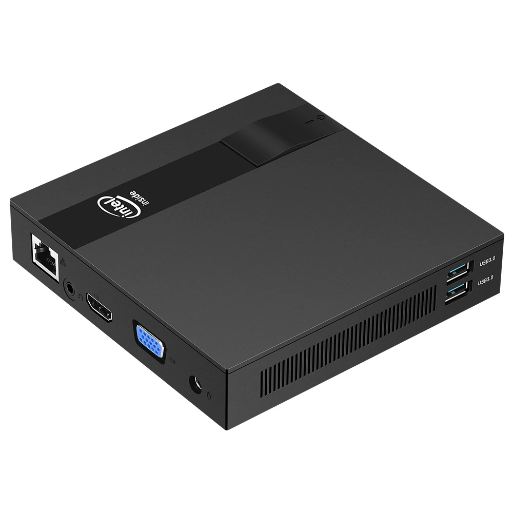 Ультратонкий мини ПК Встроенный Intel Celeron J3455 четырехъядерный HDMI M.2 SSD Windows 10 linux HTPC