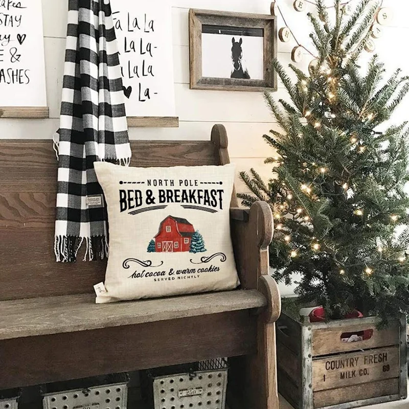 Фото Christmas Pillow Covers Farm Tree Red Truck Throw Pillows Farmhouse Decor For Home Xmas Decorations Дом и сад Christmas Pillow Covers Farm Tree Red Truck Throw Pillows Farmhouse Decor For Home Xmas Decorations Дом и сад