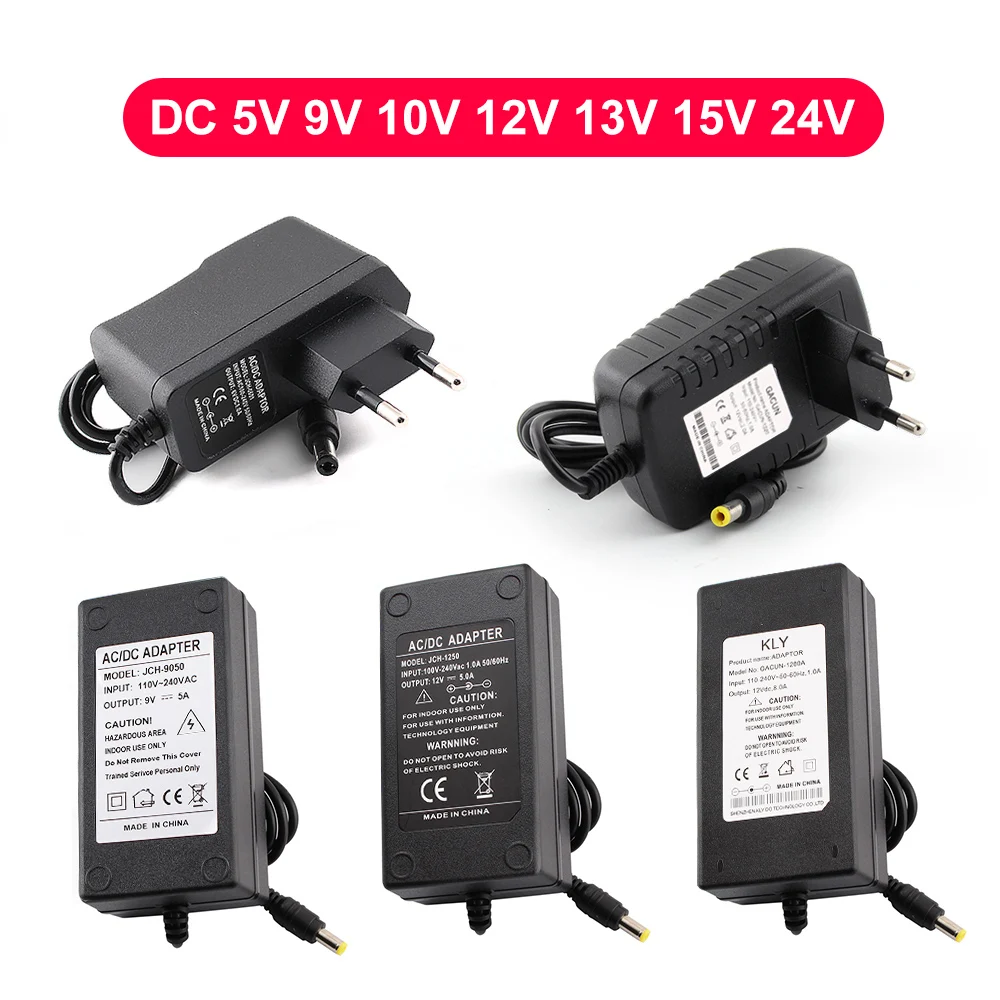 

AC DC 5V 24V 12V Power Supply 5 9 12 24 V 1A 2A 3A 5A Transformers 220V To 12V 5V 24V Power Supply 6V 8V 9V 13V 15V Led Driver