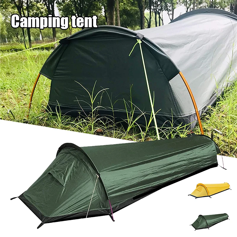 

Портативная Ультралегкая палатка, водонепроницаемый ветрозащитный спальный мешок для кемпинга на открытом воздухе, Походное оборудование...