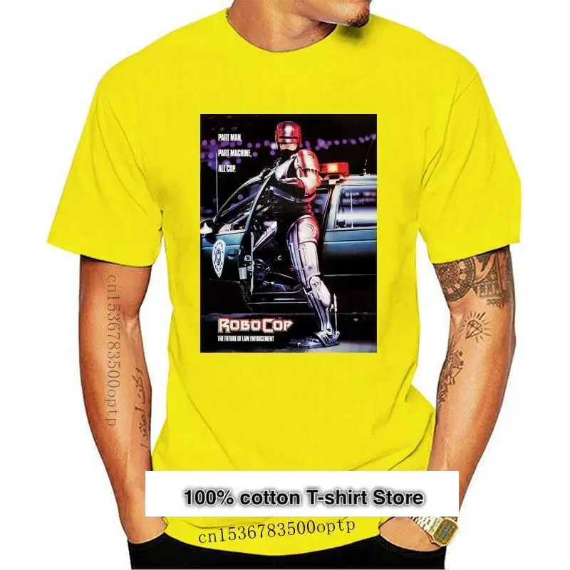 

Camiseta negra для мужчин, de la S a la 4Xl, Постер с пленкой Robocop, nueva