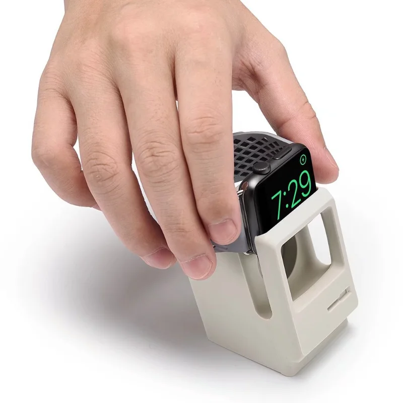 Подставка для смарт-часов силиконовая зарядная подставка подходит Apple Watch