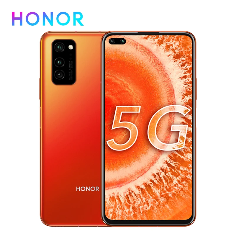 Honor V30 Kirin 990 7 нм Восьмиядерный 5G мобильный телефон 6 57 'ཤMP AI Тройная камера Android