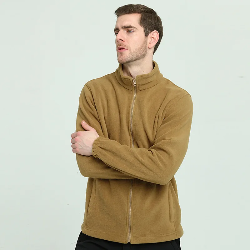 Теплое армейское пальто в стиле милитари флисовая Мужская теплая верхняя одежда