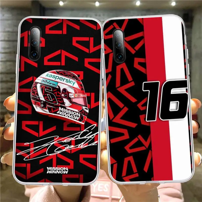 

Charles Leclerc 16 F1 Phone Case For Samsung S8 S9 S10 S20 Note20 A71 A21s Plus S20Fe lite Transparent Nax Fundas Cover