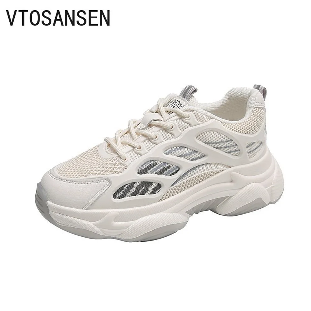 

Women's Filas Breathable Air Maxs Running Dad Shoes Lightweight White Clunky Sneakers Thick-soled Sports Women's Casual Shoes