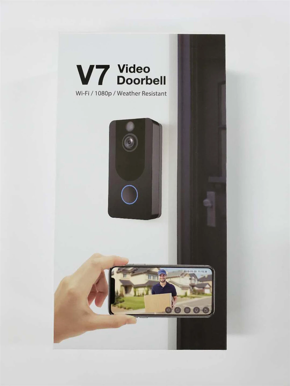 Видеодомофон 1080P с камерой инфракрасная сигнализация беспроводная связь Wi Fi