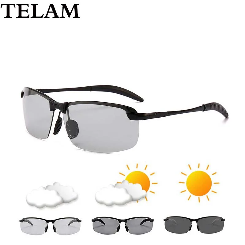 

интеллектуальный свет изменяет цвет солнцезащитных очков мужчины поляризованный свет день и ночь пилотирование