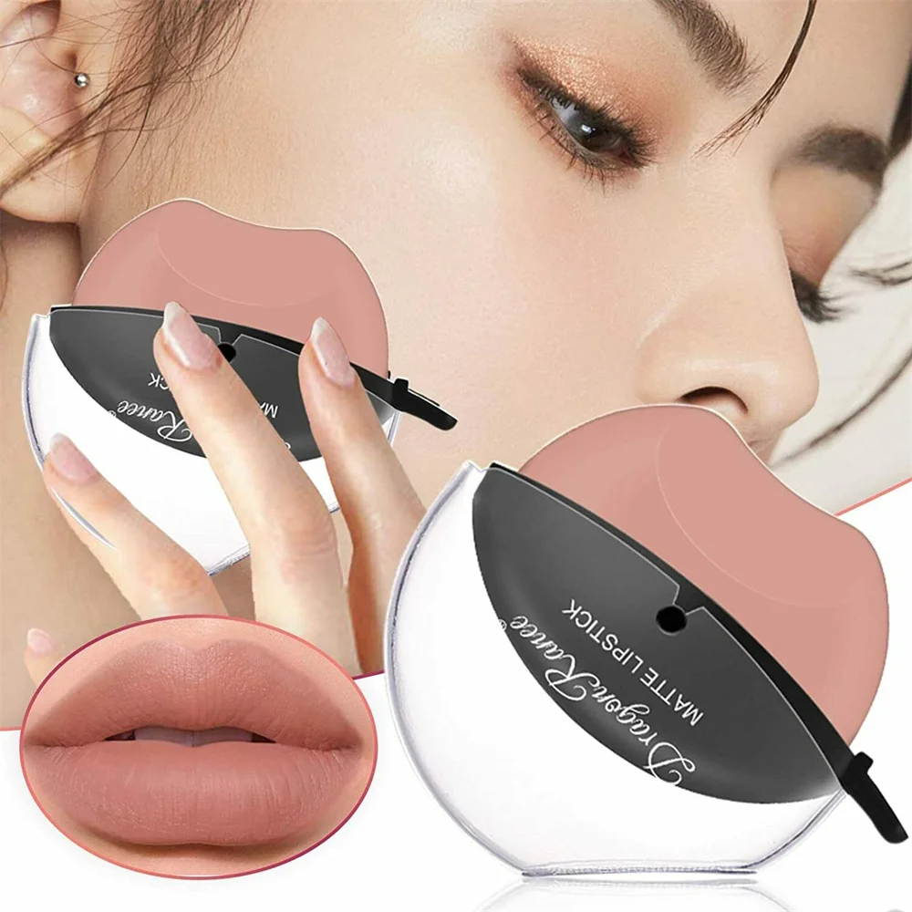 

2022 Fashion Lazy Lipstick Girls Matte Makeup Waterproof Long Lasting Non-Stick Cup Lip Gloss Lazy Portable Pouting Lipstick