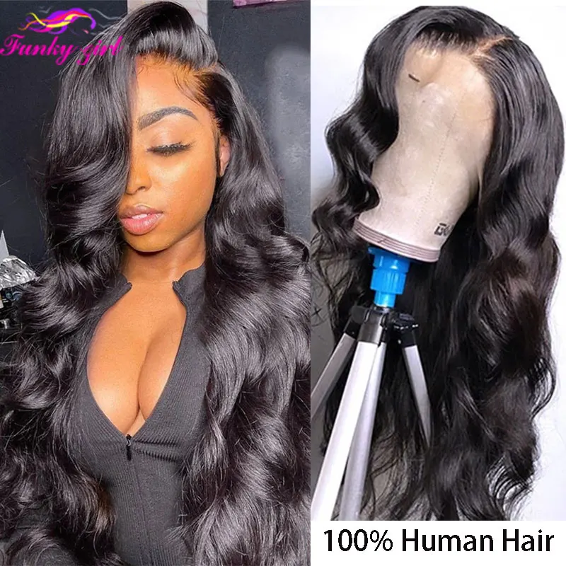 Body Wave Lace Frontal Wig For Women 4x4 Closure Wig Body Wave Lace Front Wig Human Hair Brazilian Pre Plucked Wavy Lace Wigs