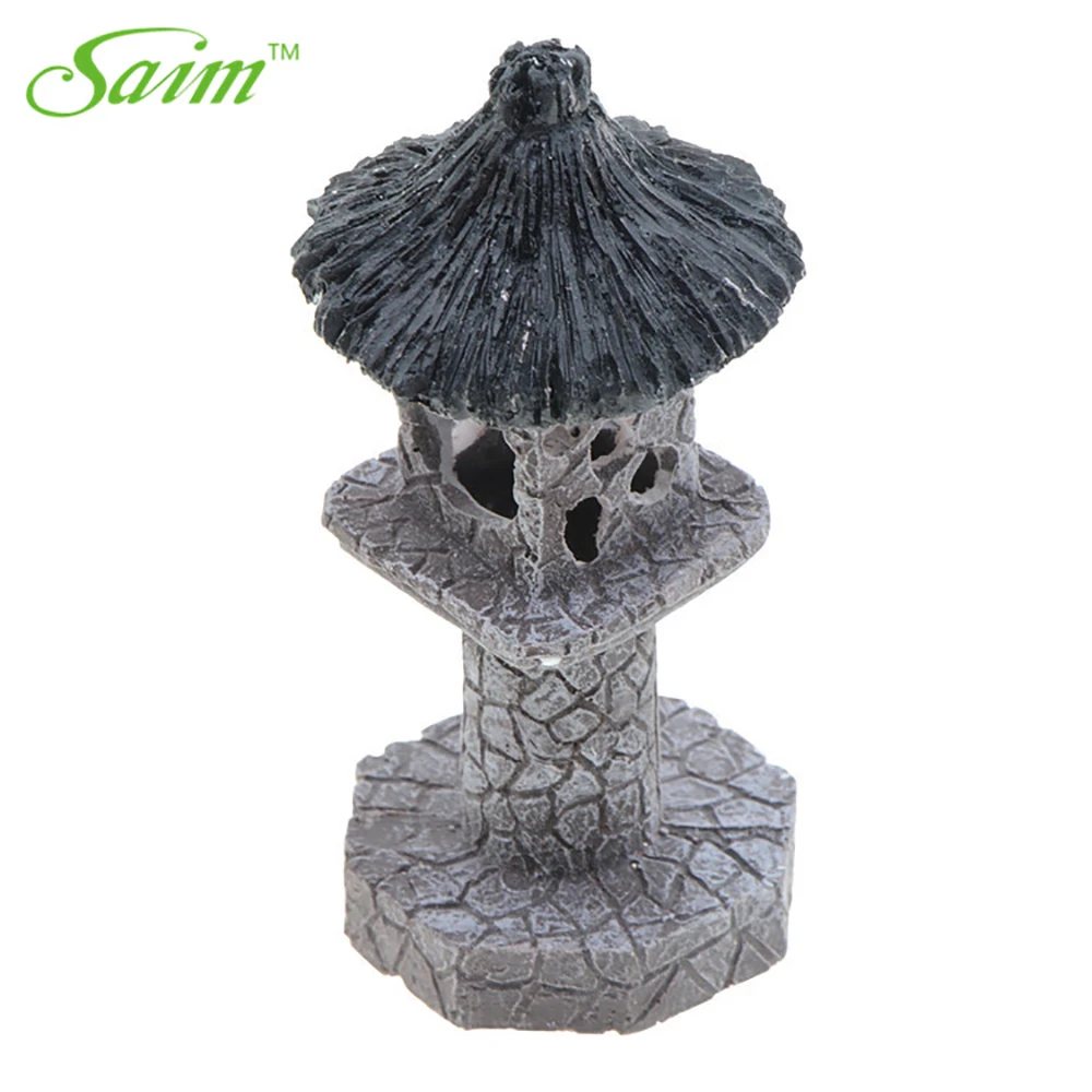 Саим башня Аквариум Украшение Аксессуар Маяк смола Искусственный Рок