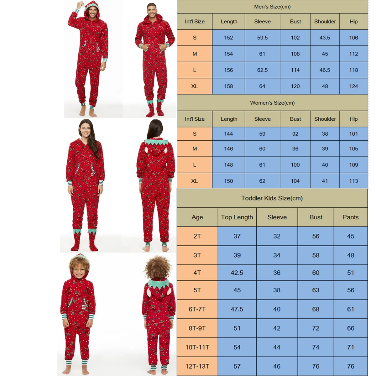 

Fashion Family Matching Outfits Xmas Hooded Pyjamas Adult Kid Christmas clothes Long sleeve O-neck Tops +Pants Cartoon Pattern