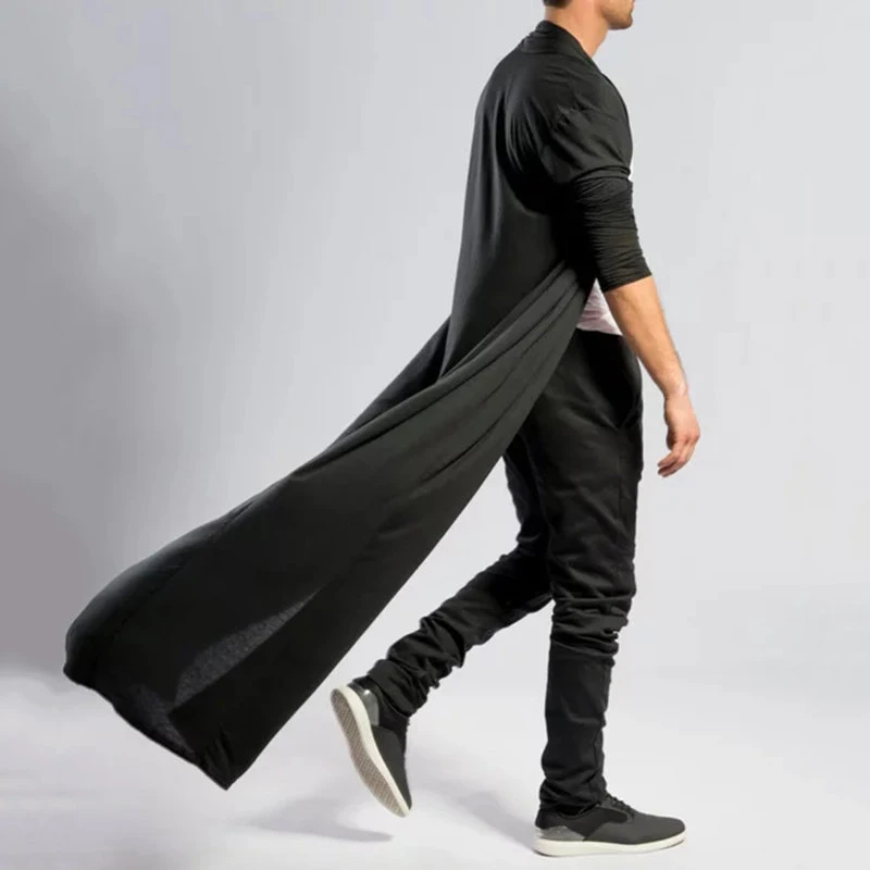 Middle Eastern Country Men's Long Shirt Coats Cloak Man Vintage Summer Outerwear Casual Plus Size 3XL Cardigan Shirts A487 | Мужская