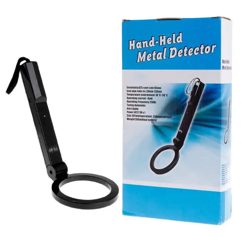 

Portable High Sensitivity Folding Handheld Metal Detector Search Gold Digger Hunter Metal Detector Scanning