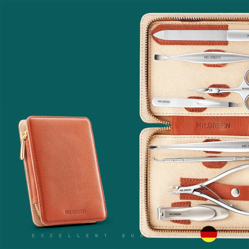 Nail Clipper Set Eight Piece Set Imported Leather Nail Clippers Manicure Tools Nail Clippers
