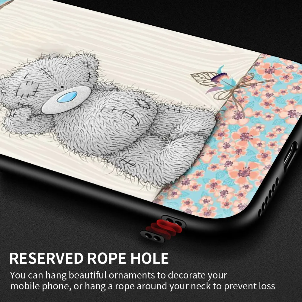 

Lovely Teddy Bear Silicone Phone Case For Samsung Galaxy A51 A71 A21s A31 A41 A11 A91 A12 A02s A32 A52 A72 Cover Coque Fundas