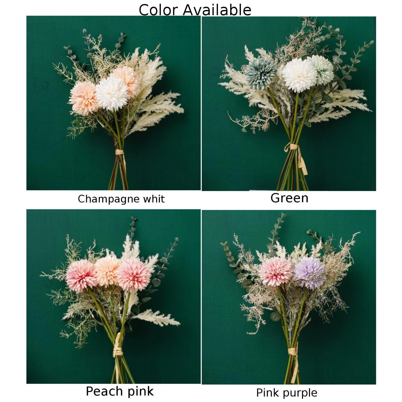 

1 X Artificial Flowers Hydrangea Catkins Chrysanthemum Living Decoration Wedding *100% Brand New And High Quality