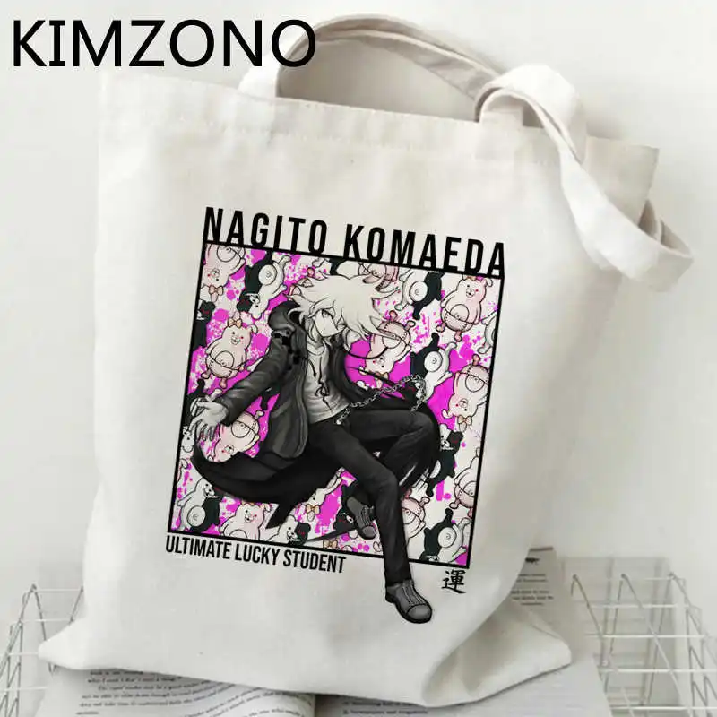 Danganronpa сумка для покупок продуктовая Холщовая Сумка сумки многоразовые складные
