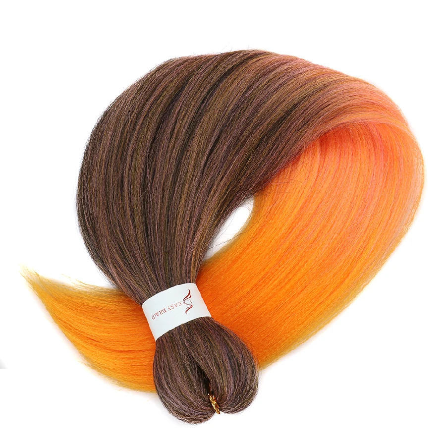 ValenWigs 26'' 8Pcs/Lot EZ Braids Pre Stretched Braiding Hair Yaki Straight Crochet Extensions Kanekalon Jumbo |
