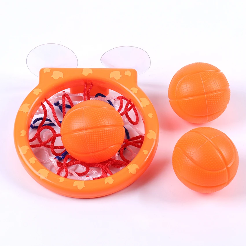 Toddler Bath Toys Kids Shooting Basket Bathtub Water Play Set For Baby Girl Boy With 3 Mini Plastic Basketballs Bath Toy